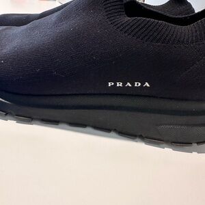 Prada Men's Black Knit Sneakers
